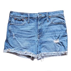 Madewell Mom Jean High Rise Relaxed Denim Shorts